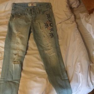 00 hollister detailed vintage BF jeans.